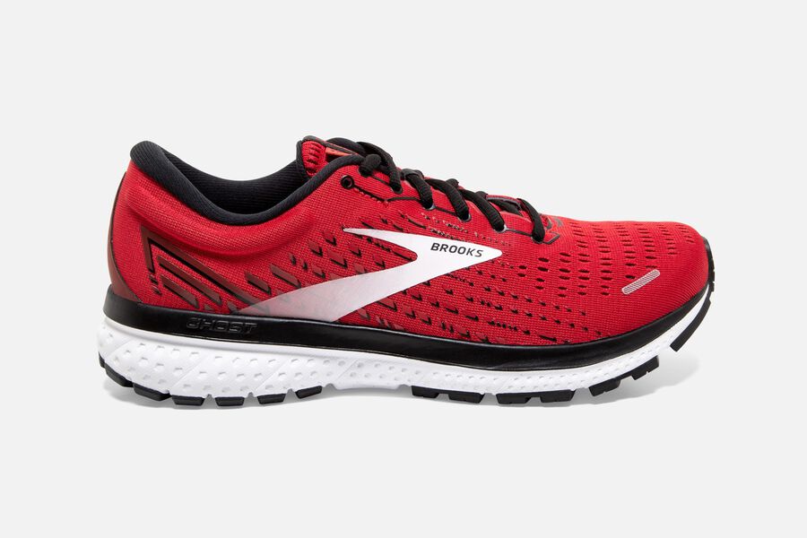 Brooks Ghost 13 Road Running Shoes - Mens - Red/White - HU6913852